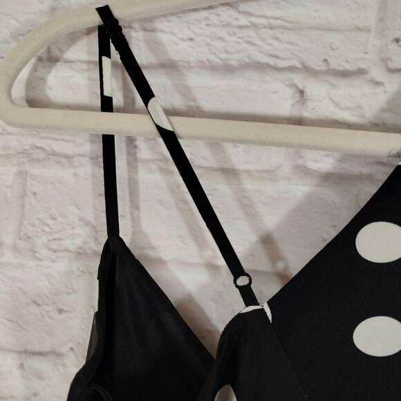 AO Michelle Mason Black White Polk Dot High Maxi Dress NWT Size 0 Asymmetrical - Picture 14 of 14